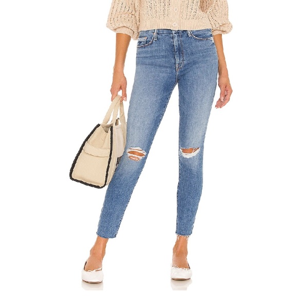 Mother The Looker Ankle Fray Jeans - size 27, Not Cut & Pasted - Picture 1 of 7